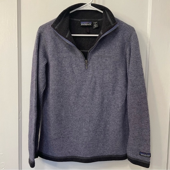 Patagonia Pyrenees 1/4 Zip Wool Pullover Vintage Made in USA - Picture 1 of 7